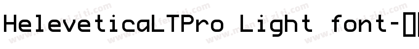 HeleveticaLTPro Light font字体转换